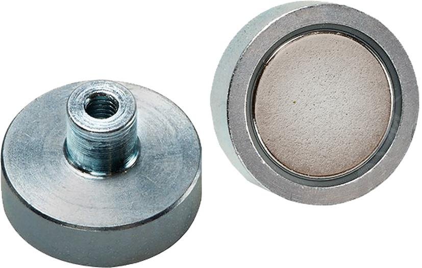 NdFeB-Flachgreif. m.Gew. 10 x 4,5 / 11,5mm Beloh