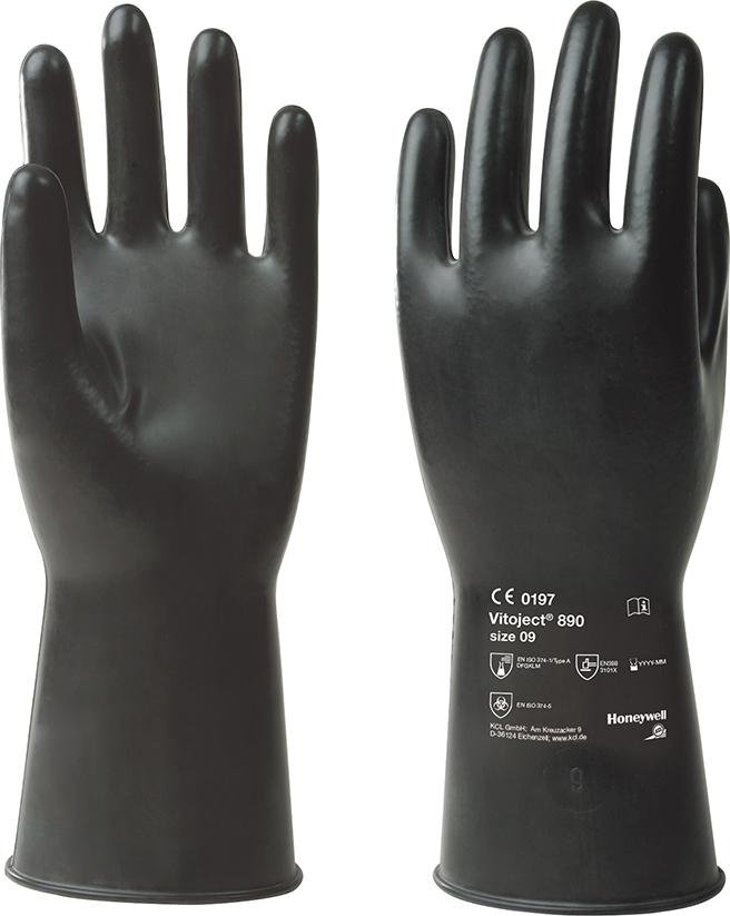 Handschuh Vitoject 890, 350 mm, Gr.8,schwarz Honeywell