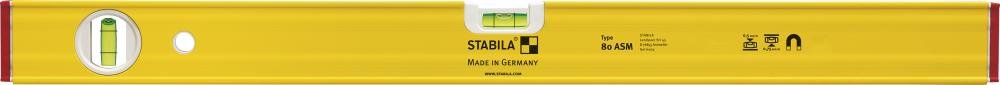 Magnet-Wasserwaage LM 80ASM 100cm pulverbeschichtet Stabila