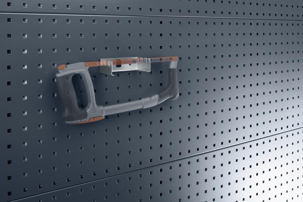 Sägenhalter B125xT70xH38 mm 3 Aufnahmen für Lochplatten bott