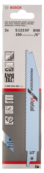 Säbelsägeblatt S 123 XF, Progressor for Metal, 2er-Pack