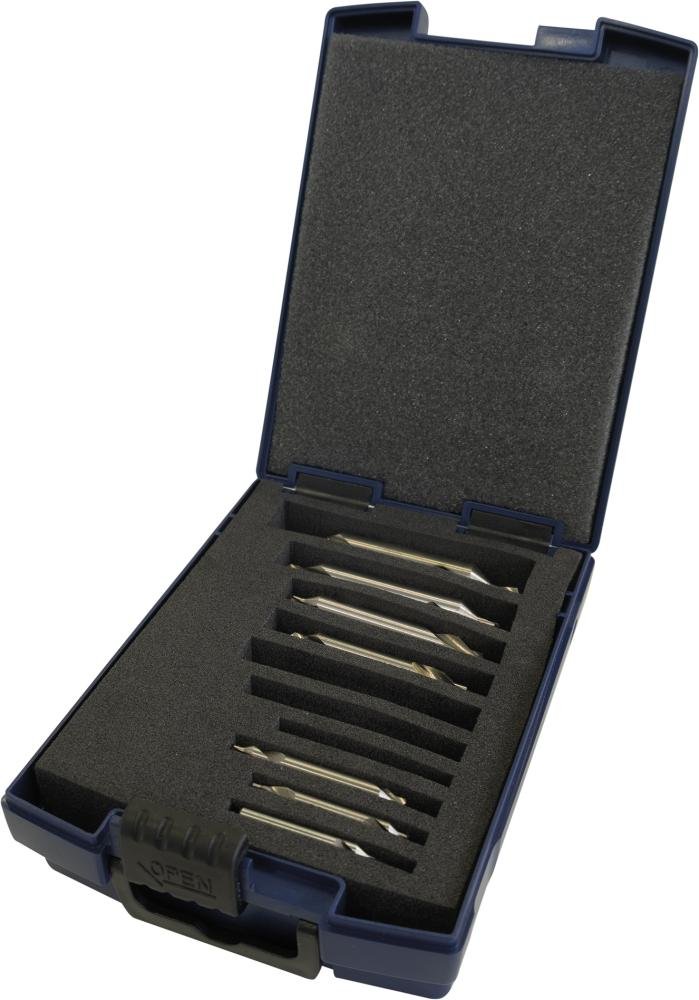 Zentrierbohrer Set DIN333HSS Form A 0,5-4,0mm 7-teilig FORUM