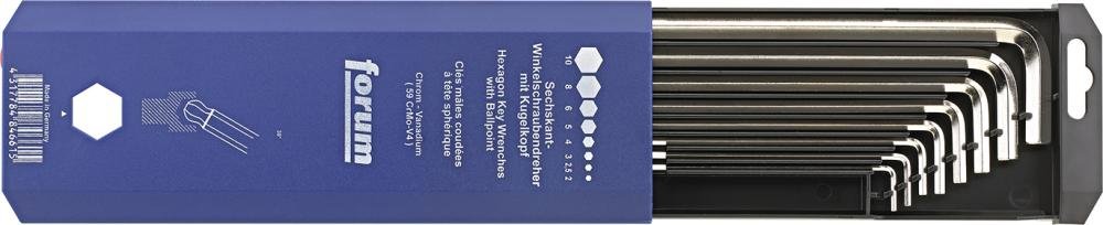 6kt-Schl.-Satz DIN911L 2-10mm 8tlg.Kugelk. FORUM