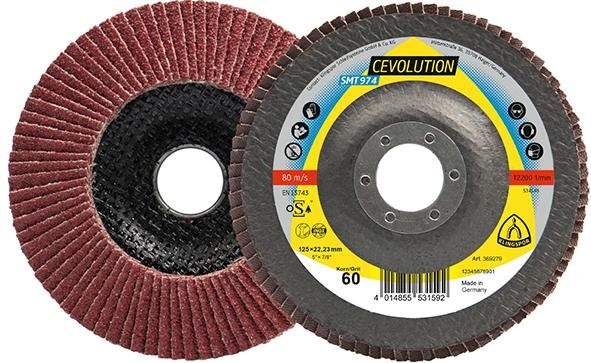 Fächerschleifsch. SMT 974125x22,23mm gewölbt K40 Keramikkorund K40 Klingspor