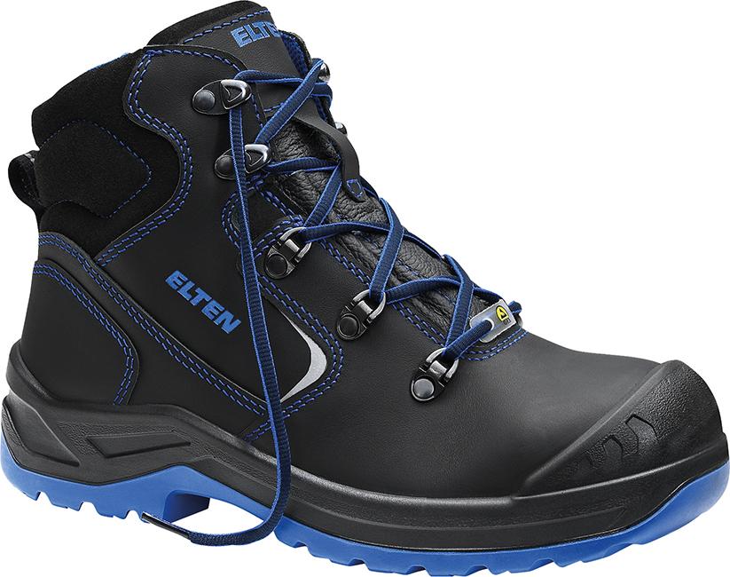 Damenschuh LENA Mid, black-blu, S3, ESD, Gr.42