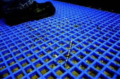 Bodenrost Standard 0.9m x lfm., blau COBA