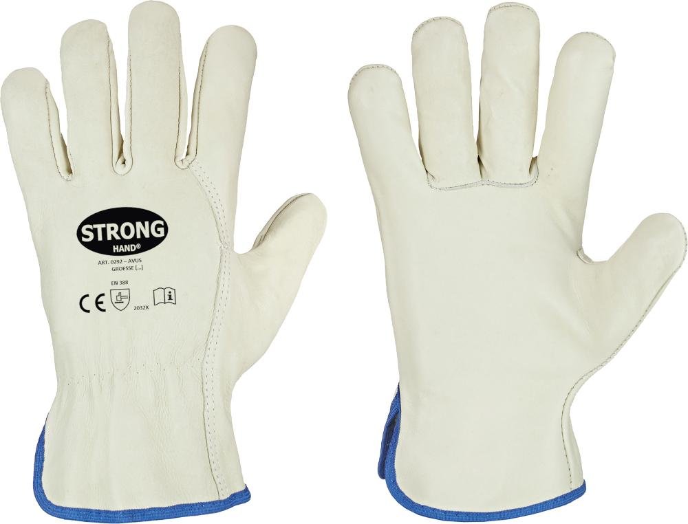 Fahrerhandsch.Driver,Rindnappa,Gr.10,grün/beige