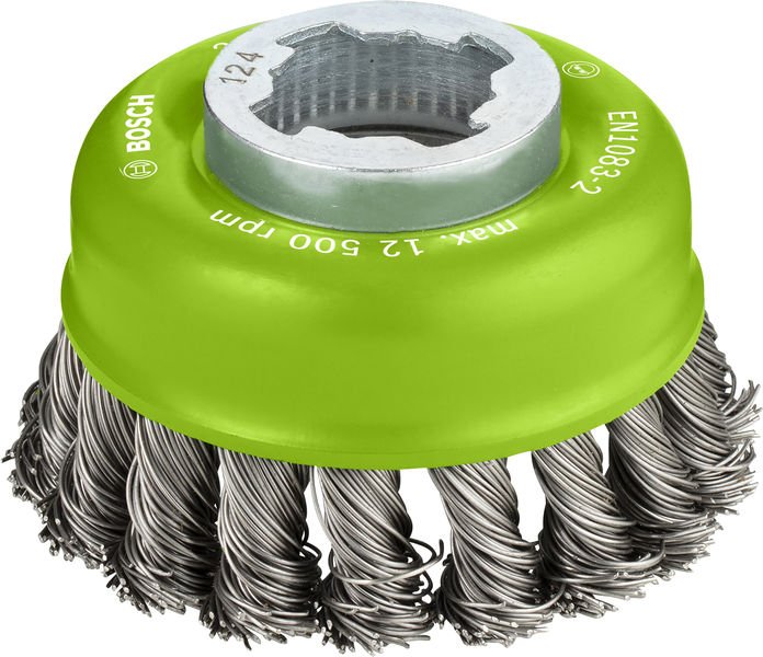 PRO Stainless Steel heavy X-Lock Topfbürste, 75 x 0,5 mm