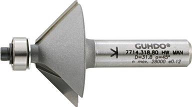 HW-Fasefräser D31,8 l12,745 Grad Z2 S8 Guhdo