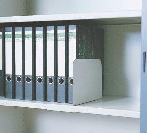 Aktenstütze grau 200X100X290 mm aufschieb.