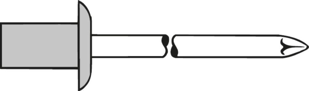 Blindniet CAP Alu/Stahl Flachrundkopf 3,2x6,5mm GESIPA