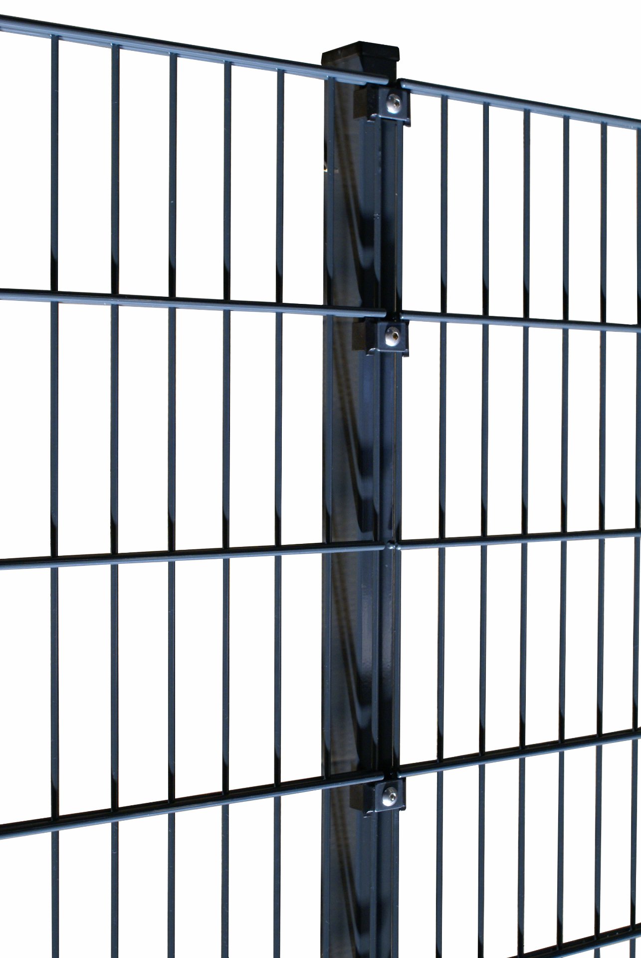 Pfosten für Doppelstabmatte 1030 Anthrazit