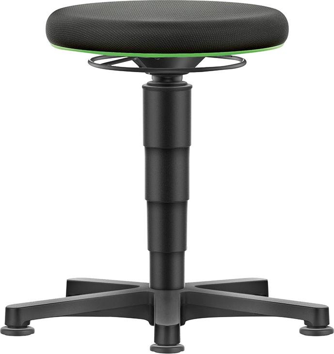 Drehhocker Stoffsitz Sitzhöhe 450 - 650 mm mit Gleiter