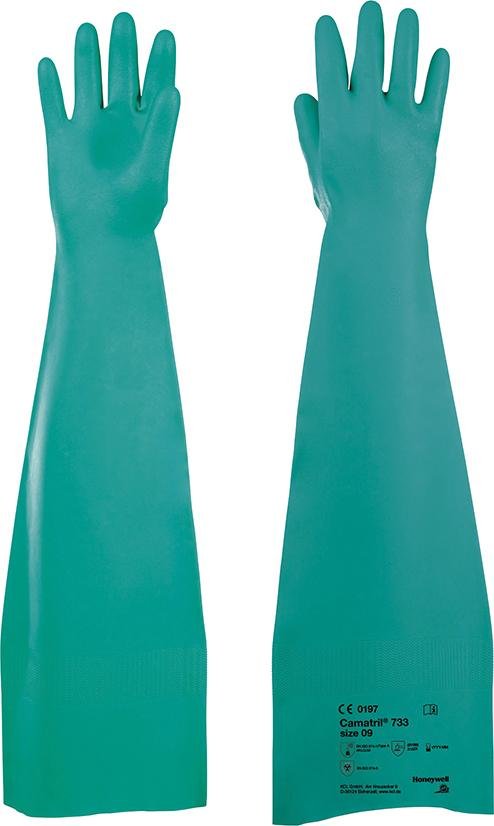 Handschuh Camatril 733, 600 mm,Gr. 8,grün Honeywell