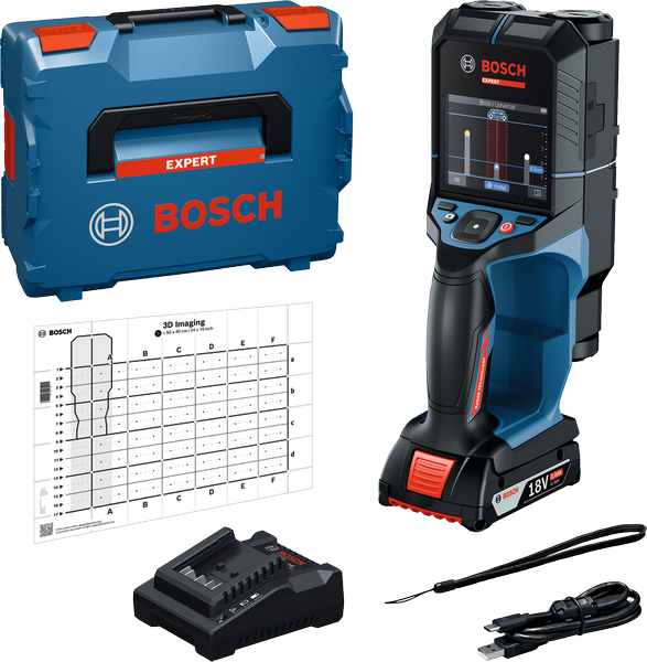 Bosch EXPERT Ortungsgerät D-tect18V-200-17C+18V+ChgrEU+Lboxx