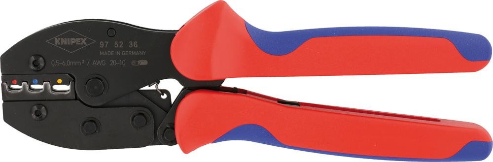 Crimp-Hebelzange mit 2-Komponentengriffen KNIPEX Preciforce