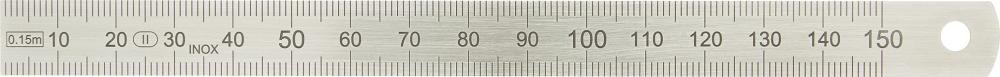 Biegsamer Stahlmaßstab 1000x20x0,5mm INOX HP