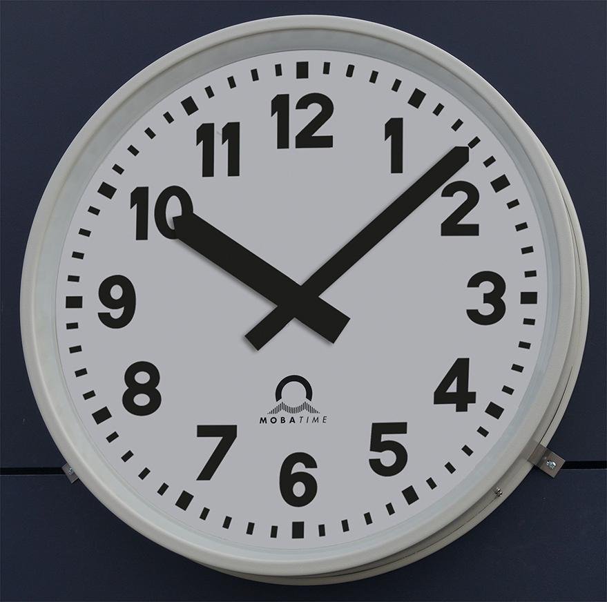 Außen-Funkuhr FLEXLINE Ø 50 cm Zifferblatt arabische Zahlen