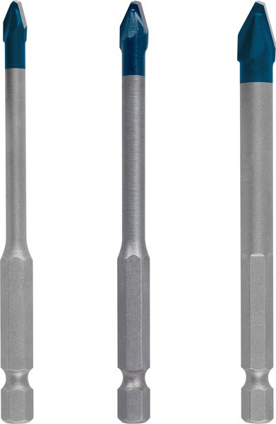 EXPERT HardCeramic HEX-9 Bohrer-Set, 5/6/8 mm, 3-tlg.