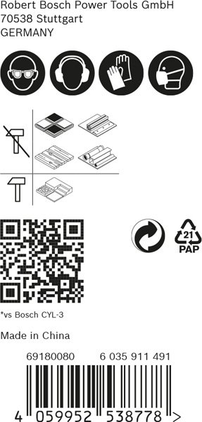 EXPERT HEX-9 MultiConstruction Bohrer-Set, 5/6/8 mm, 3-tlg.