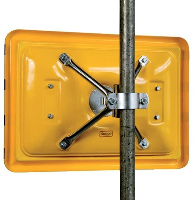 Halter für Wand-und Pfostenmontage 4-Punkt Kugelgelenk für Spiegel B600/900xH400/600 mm