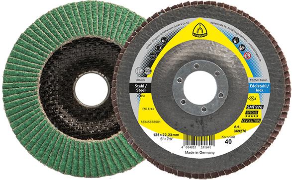 Fächerschleifsch. SMT 976125x22,23mm gewölbt K40 Keramikkorund K40 Klingspor