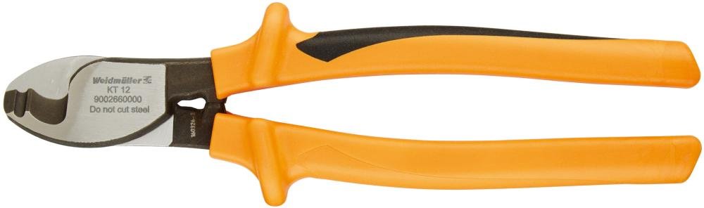 Kabelschere VDE mit Mehrkomponenten-Griffen 225mm KT12 VDE Weidmüller