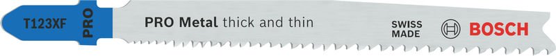 PRO Metal thick and thin T123XF Stichsägeblatt, 100 mm, 3-tlg.
