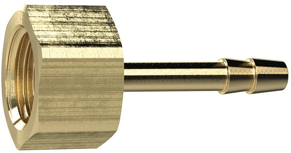 Aufschraubschlauchtülle Messing, IG G3/8", LW 13 SW 19mm RIEGLER