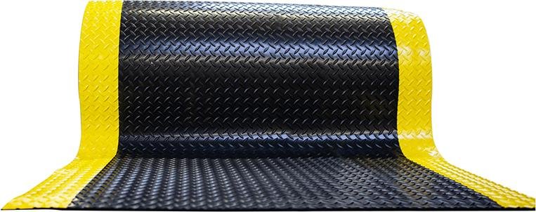 Schmutzfangmatte Yoga Deck Ultra 120 cm x max. 22,86 m schwarz/gelb