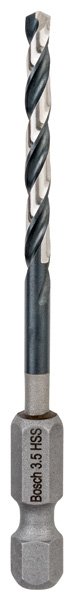 HSS Spiralbohrer mit Sechskantschaft 3,5 mm