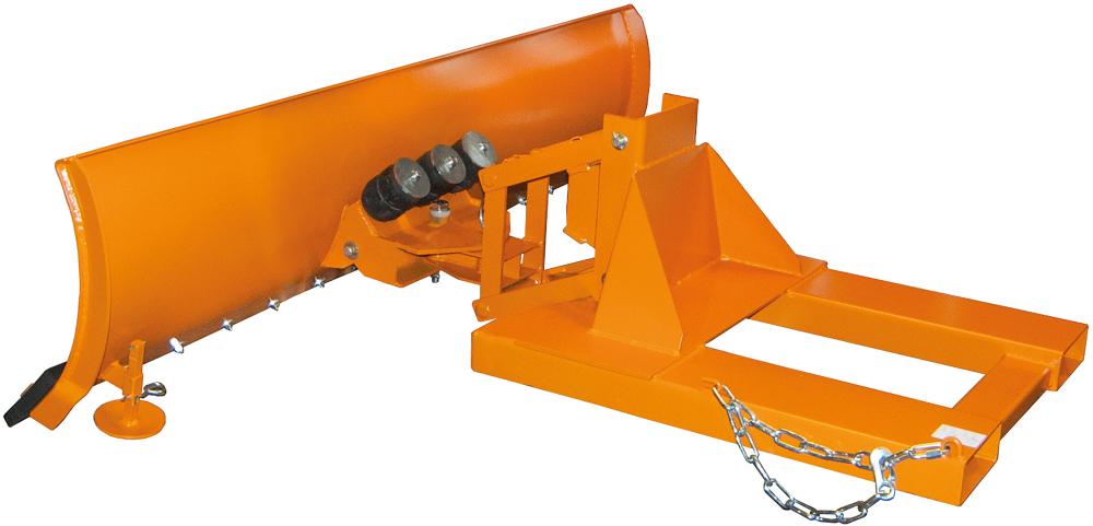 Schneeschieber SCH-G f. Stapler,RAL2000 orangeSchildbreite 1800mm m. Gummischürfleiste