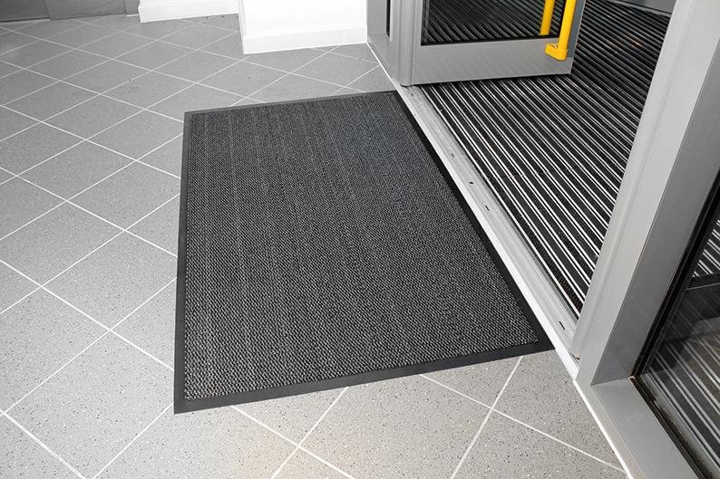 Vyna-Plush 0.6m x 0.9m, schwarz/grau
