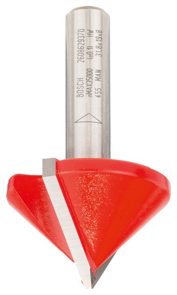 V-Nutfräser Expert for Wood, 8 mm, D 31,8 mm, L 19 mm, G 51 mm, 90°