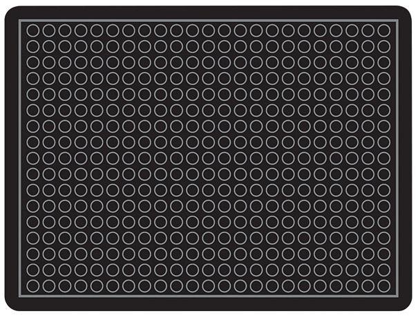 Arbeitsplatzmatte YOGA DOME Oil schwarz B90xT120 cm