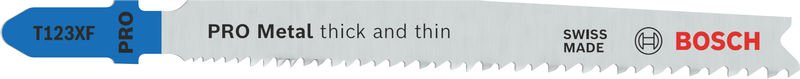 PRO Metal thick and thin T123XF Stichsägeblatt, 100 mm, 100-tlg.