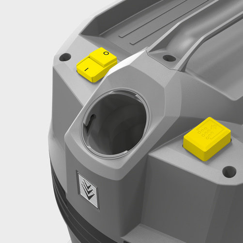 Saugschlauchanschluss im Gerätekopf