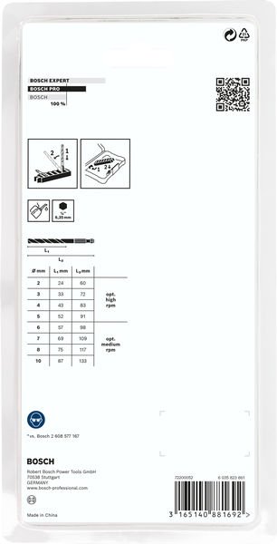 PRO Metal HSS-G Impact Spiralbohrer Set, 8-tlg.