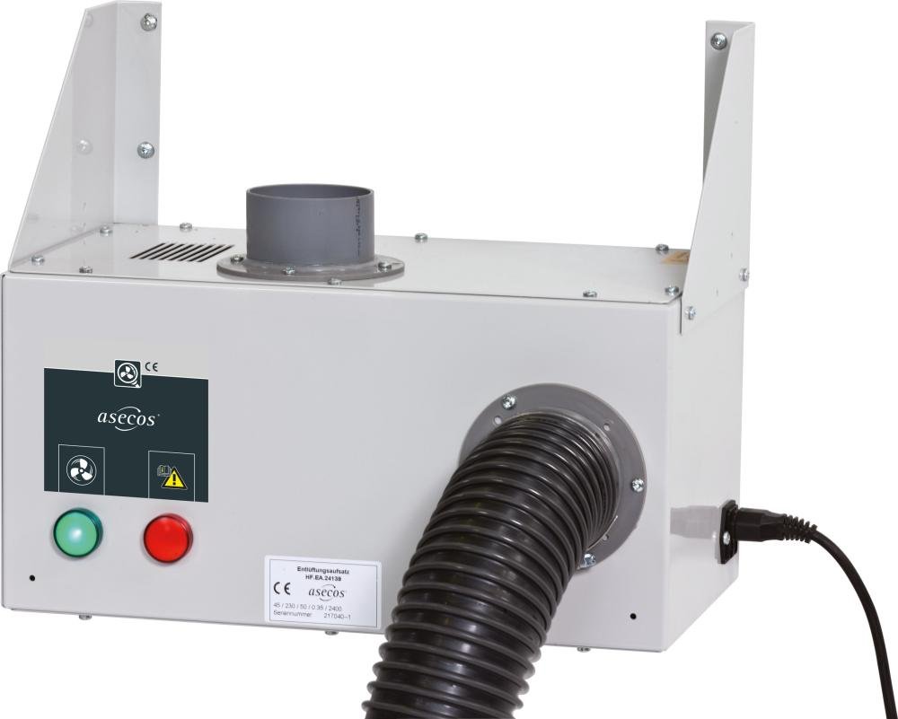 Entlüftungsaufsatz zur Wandmontage