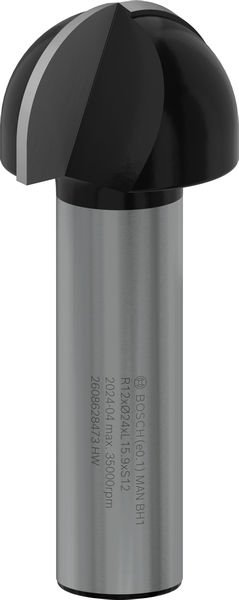 PRO Hohlkehlfräser + Zapfen, 12 x 24 x 57 mm