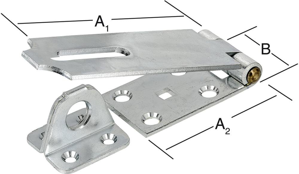 Überfalle stark mit Öse 85X35mm Nr. 21140 VORMANN