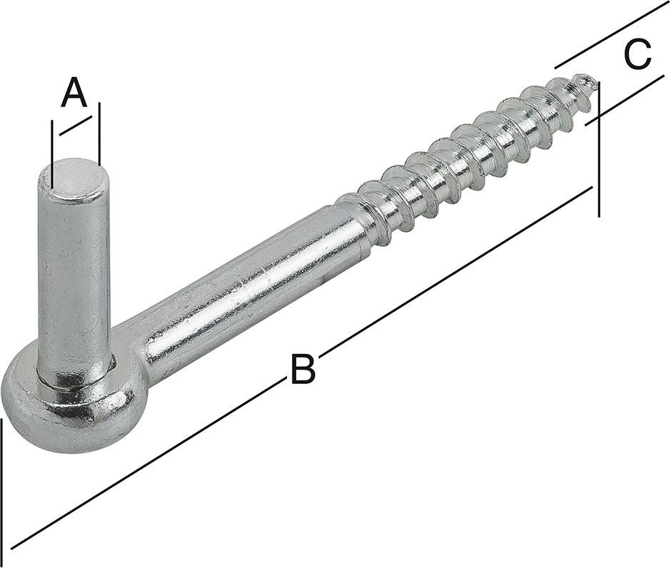 Einschraubkloben verz 13x100mm Nr. 72013Z VORMANN