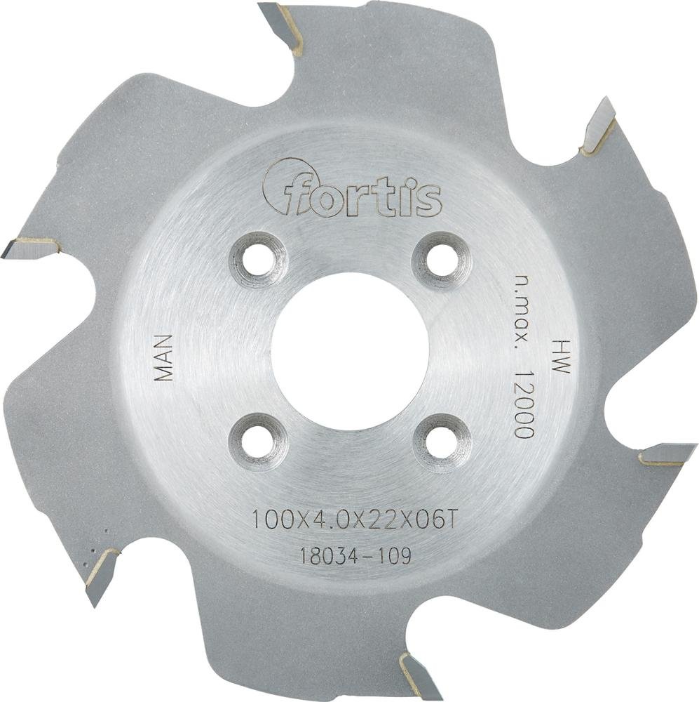 HW-Lamellen-Nutfräser 100x4,0x22 Z6W FORTIS