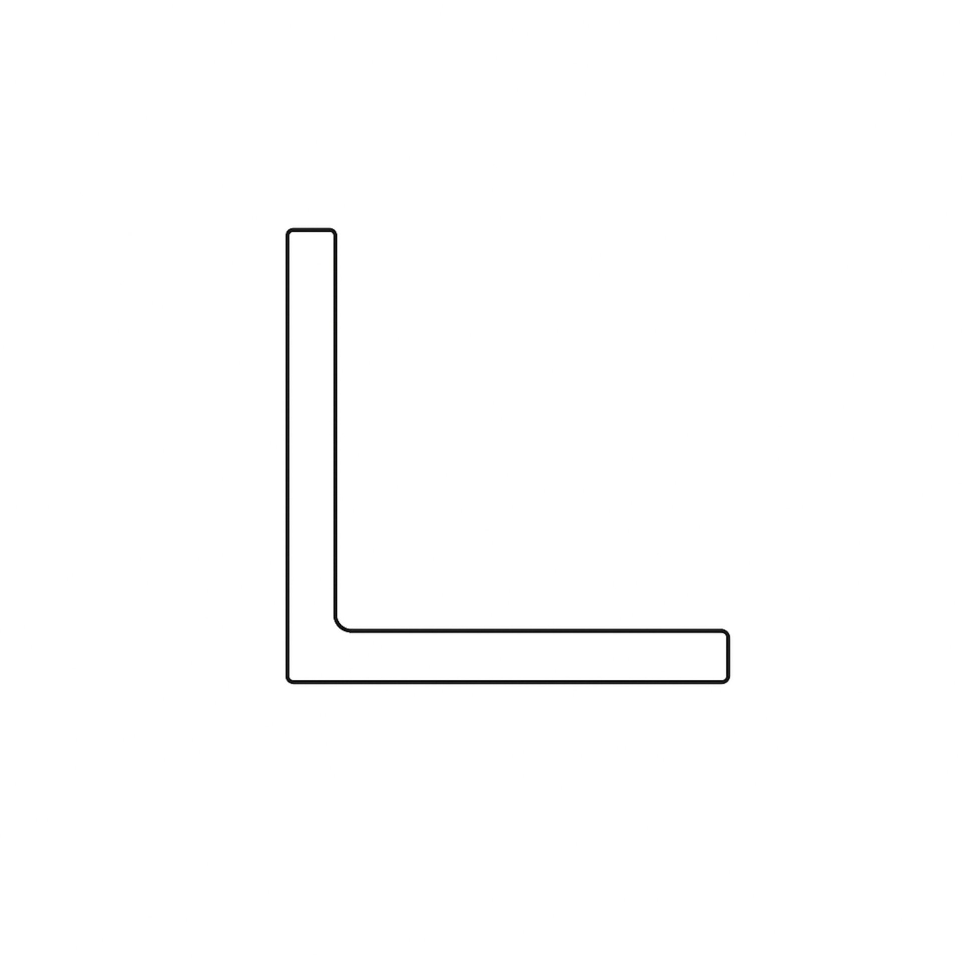 Aluminium-Winkelprofil 100x50x5 mm