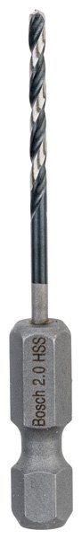 HSS Spiralbohrer mit Sechskantschaft 2,0 mm