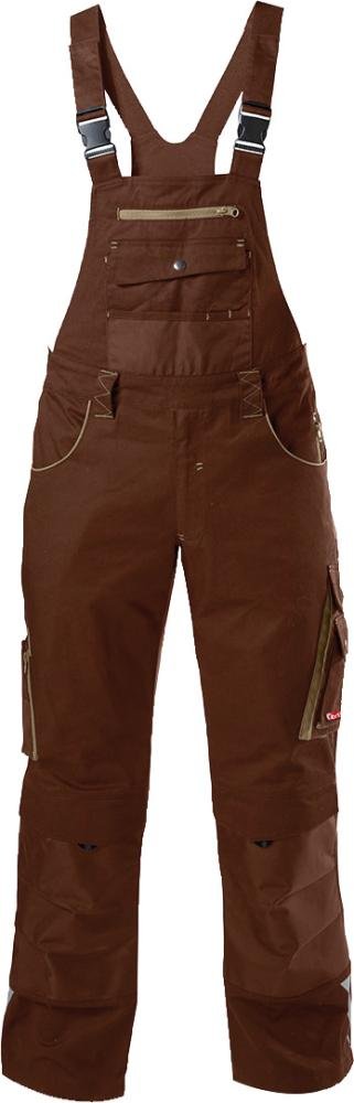 FORTIS H-Latzhose 24, braun/beige,Gr.106