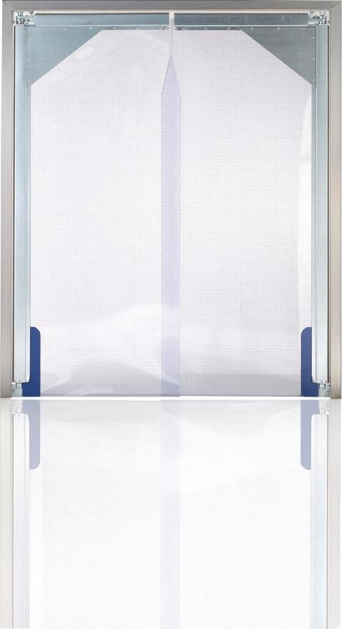 Pendeltür H2000xB1500 mm klar mit Gewebe