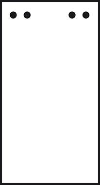 Lamellenschutzvorhang Abschnitt m Lochung 4x8mm