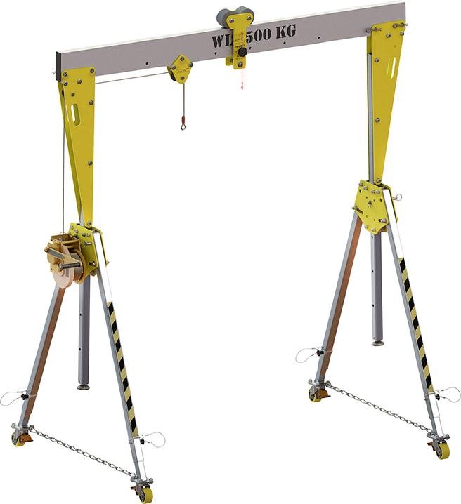 Alu-Portalkran RKPK-2 fahrbar / klappbar 500kg