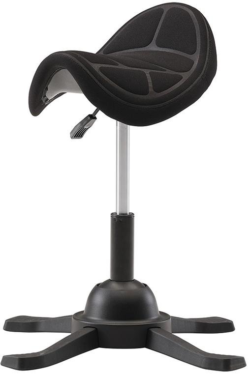 Satteldrehhocker selbstbalacierend Sitzhöhe 480 - 660 mm mit Gleiter